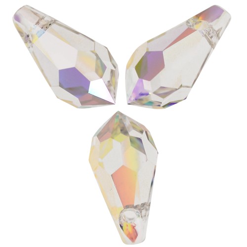Gocce Swarovski 6000 11x5,5 mm Crystal AB, confezione da 288 pezzi