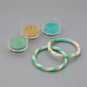 Miyuki Delica 11/0 DB0627 - Dyed Aqua Green Silverlined Alabaster x8g