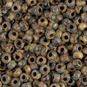 Rocaille Miyuki 6/0 4517 - Opaque Brown Picasso x8g|raw }}
