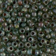 Rocaille Miyuki 6/0 4506 - Transparent Sea Foam Picasso x8g