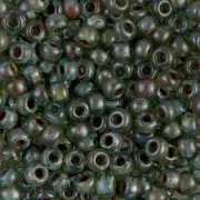 Rocaille Miyuki 6/0 4506 - Transparent Sea Foam Picasso x8g