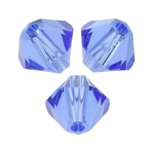 PureCrystal 5328 Biconi in cristallo da 2,5 mm - Zaffiro x50