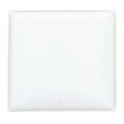 Cabochon quadrato autoadesivo in resina epossidica 25 mm trasparente