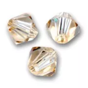 PureCrystal 5328 Biconi di cristallo da 2,5 mm - Crystal Golden Shadow x50
