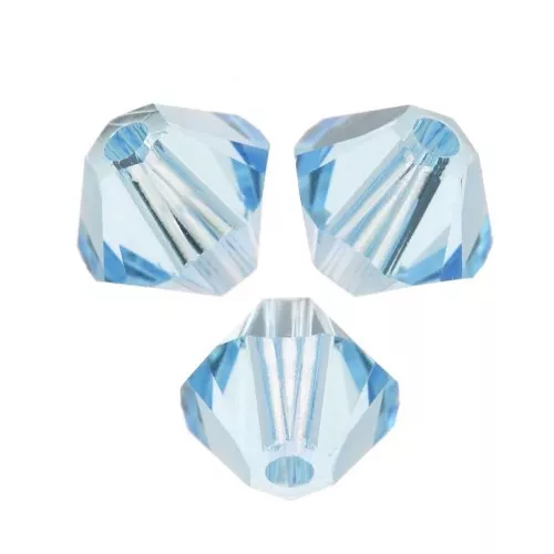 PureCrystal 5328 Biconi di cristallo da 2,5 mm - Acquamarina x50