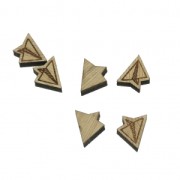 Mini cabochon di legno laser cut - aereo di carta à décorer et peindre 10x11mm x1|raw }}