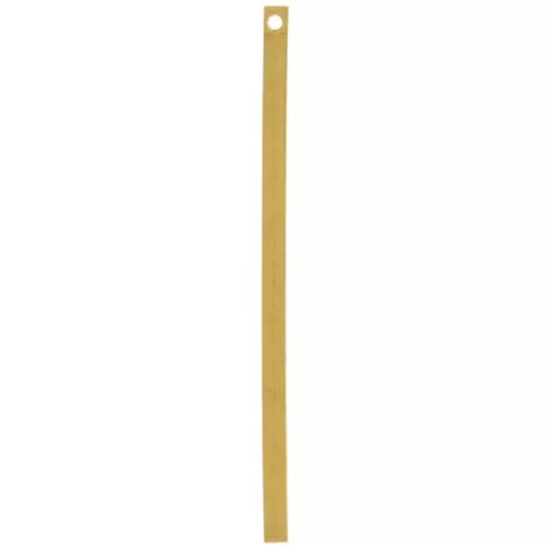 Pendente rettangolo sottile 45x2 mm in ottone grezzo per bijoux DIY x1