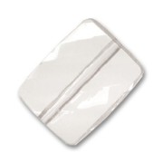 Rettangolo sfaccettato mm. 26x19 Crystal|raw }}