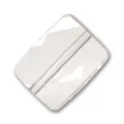 Rettangolo sfaccettato mm. 26x19 Crystal