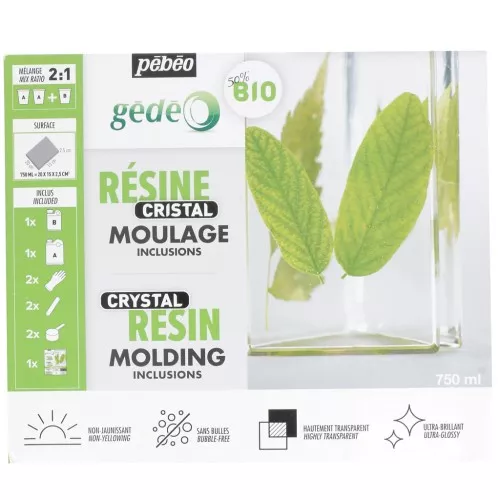 Kit Resina per Cristal Biorganic - Trasparente 750 ml