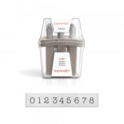 Set di punzoni ImpressArt - 3 mm - numeri da 0 a 8 - TYPEWRITER x9|raw }}