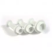 3 formine rotonde con pistone per pasta polimerica - 10-12-16 mm