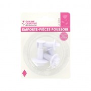 4 formine con pistone per pasta polimerica -  losanghe 5-7-8-16 mm|raw }}