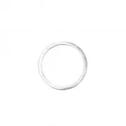 Anello di montaggio e tessitura rotondo per bijoux DIY 12mm Argentato x1