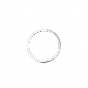 Anello di montaggio e tessitura rotondo per bijoux DIY 12mm Argentato x1