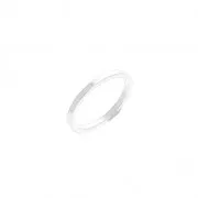 Anello di montaggio e tessitura rotondo per bijoux DIY 12mm Argentato x1