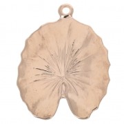 Ciondolo/Pendente conchiglia in ottone 19x24 mm Oro rosa x1|raw }}