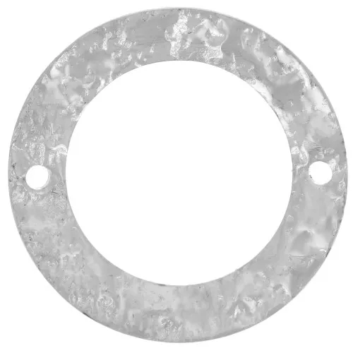Anello di montaggio e tessitura martellato 21 mm 2 fori  Rodiato x1
