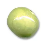 Perlina in ceramica mm. 12 Verde mela iridato