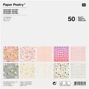 Assortimento di carta per origami Paper Poetry Crafted Nature x50