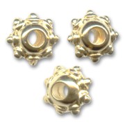 Intercalari colore dorato con oro fino mm. 10x6 x5|raw }}