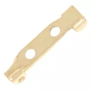 Supporto spilla per la creazione di bijoux19 mm - Dorato con oro fino x1