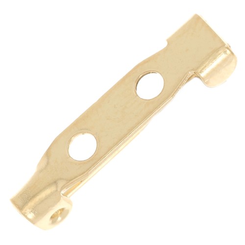 Supporto spilla per la creazione di bijoux19 mm - Dorato con oro fino x1