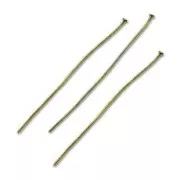 Chiodino con testa piatta mm. 50x1.5x0,7 sottile bronzo x25