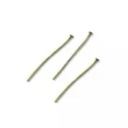 Chiodino con testa piatta mm. 25x1.7x0,7 sottile bronzo x50