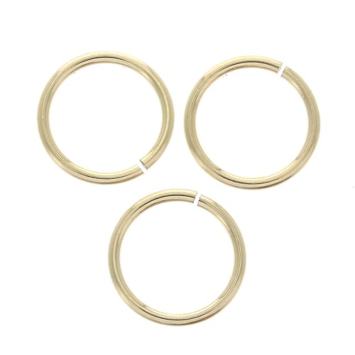 Anellini aperti 8x0.76 mm in Gold filled x10
