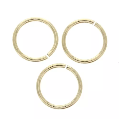 Anellini aperti 8x0.76 mm in Gold filled x10