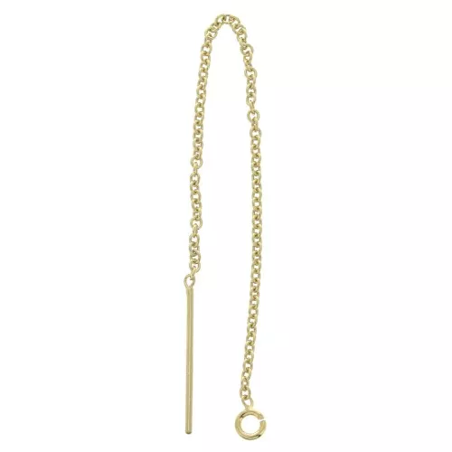 Orecchini catena in Gold filled 80 mm x2