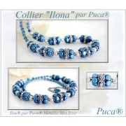 Perle in vetro Ilos® par Puca® 5x5 mm Turquoise x10g