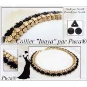 Perle in vetro Ilos® par Puca® 5x5 mm Turquoise x10g