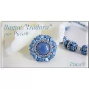 Perle in vetro Ilos® par Puca® 5x5 mm Turquoise x10g