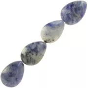 Perline Brazilian Sodalite gocce piatte mm. 14x10 x5