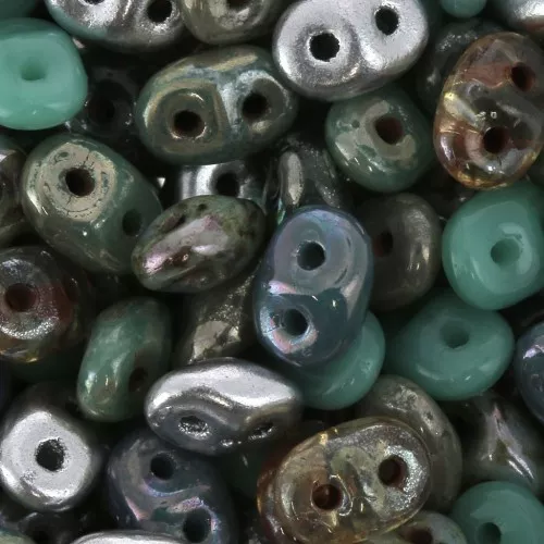 SuperDuo mm. 2.5x5 Mix African Turquoise x10g