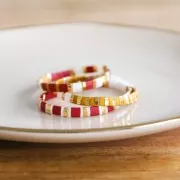 Miyuki Half Tila Beads 5x2.3x1.9 mm HTL-135FR Matte Transparent Root Beer AB x10g