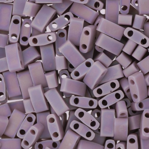 Miyuki Half Tila Beads 5x2.3x1.9 mm  HTL-410FR - Matte Opaque Mauve AB x10g
