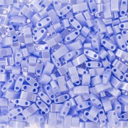 Miyuki Half Tila Beads 5x2.3x1.9 mm  HTL-446 - Opaque Light Periwinkle Luster x10g