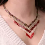 Miyuki Half Tila Beads 5x2.3x1.9mm HTL-511 - Crystal Ceylon x10g