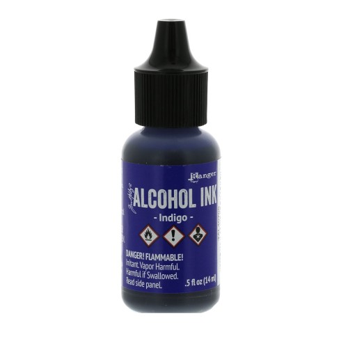 Inchiostro trasparente a base d'alcool Adirondack Tim Holtz 14ml Indigo
