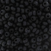 Perla Preciosa 11/0 da 2 mm - Jet Mat x 250 g