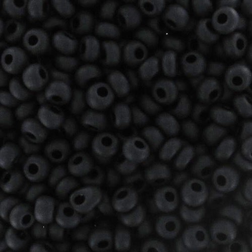 Perla Preciosa 11/0 da 2 mm - Jet Mat x 250 g