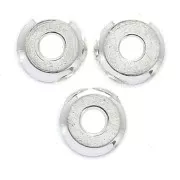 Distanziatori a rondelle Heishi 4x1.8 mm Placcatura argento fino x20