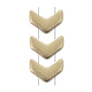 Perline in vetro Chevron Beads 10x4 mm Gold Mat x30|raw }}