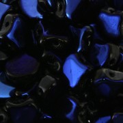 Perline in vetro Ginko Duo 2 fori 7.5x7.5 mm Jet Azuro x10g|raw }}