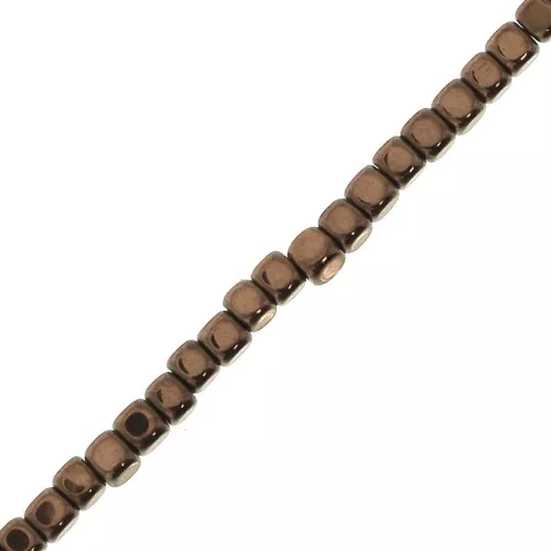 Mini-ematite cubi 2x2  mm Light Copper x39 cm