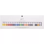Set di 18 pitture acriliche di 12 ml - Art di Rico Design - colori basici