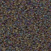 Rocaille Miyuki 15/0 357 - Root Beer Lined Light Topaz AB